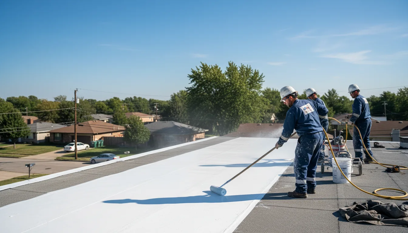 Commercial roof coating in Rocky Comfort, MO near me